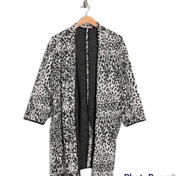 Philosophy Apparel Jacquard Open Front Jacket Sz 1X - Picture 13 of 13